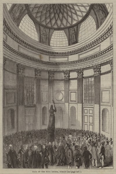 Hall of the Four Courts, Dublin af English School