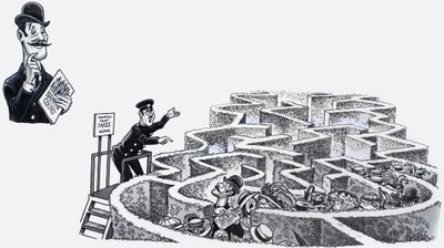 Hampton Court labyrint af English School