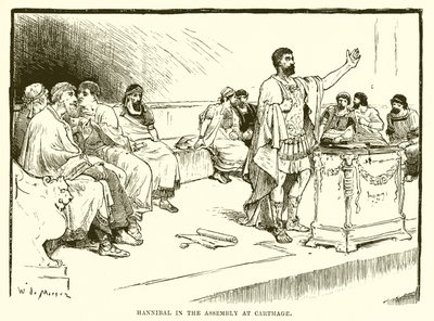 Hannibal i forsamlingen i Kartago af English School