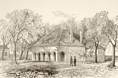 Hannoverin oikeustalo, Virginia (litho) af English School