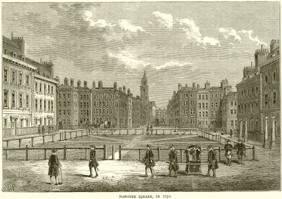 Hannover Square, i 1750 af English School