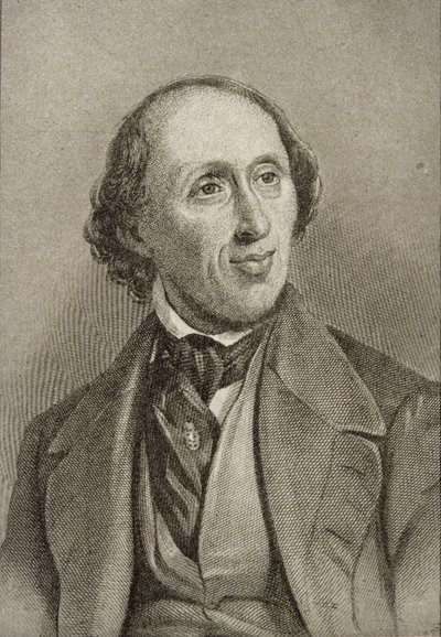 Hans Christian Andersen (1805-75) af English School