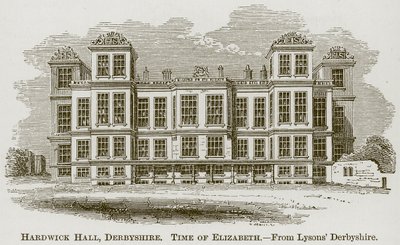 Hardwick Hall, Derbyshire, illustration fra The Comprehensive History of England af English School