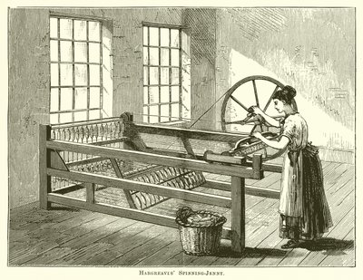 Hargreaves Spinning-Jenny af English School