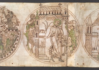 Harley Roll Y 6, Roundel 9, Roundel af St. Guthlac (mærket 