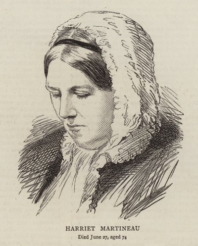Harriet Martineau (gravering) af English School