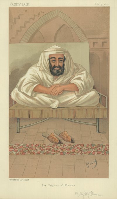 Hassan I, kejseren af Marokko af English School
