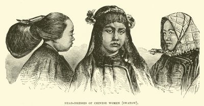 Head-dresses of Chinese women, Swatow  af English School