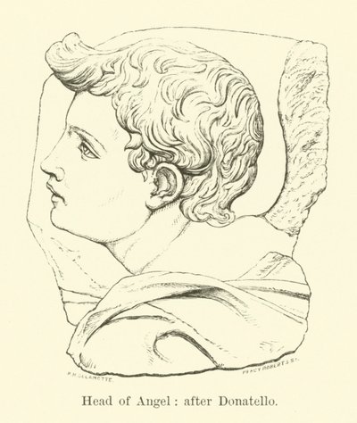 Englens hoved (gravering) af English School