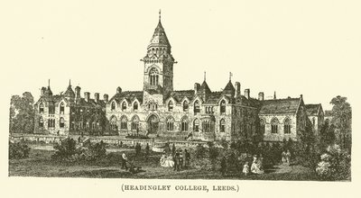 Headingley College, Leeds (kobberstik) af English School