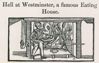 Hell in Westminster, ein berühmtes Speisehaus von English School