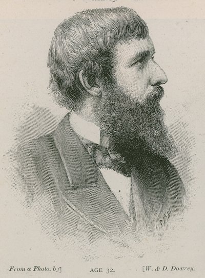 Henry Arthur Jones, dramatiker, 32 år af English School