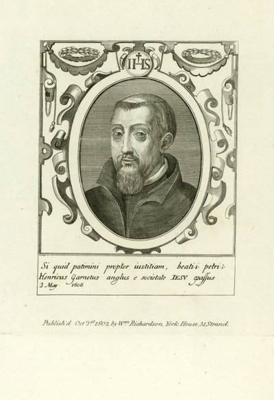 Henry Garnet af English School