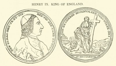 Henrik IX, konge af England (gravering) af English School