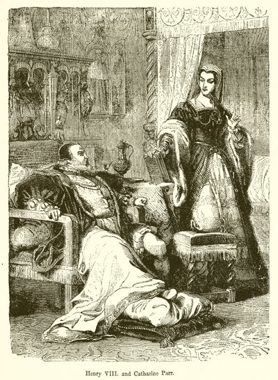 Henrik VIII. og Catherine Parr af English School