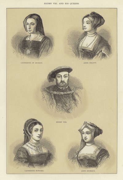 Henrik VIII og hans dronninger af English School