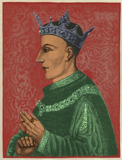 Henry V, King of England, illustration fra 