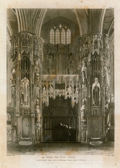 Henry the Fifth Chapel, Westminster Abbey af English School