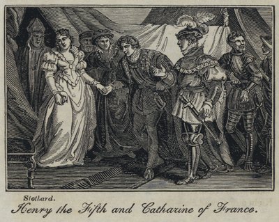 Henrik den Femte og Catharine af Frankrig af English School