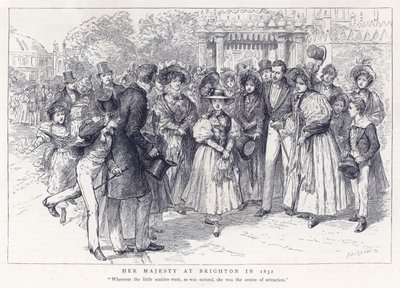 Hendes Majestæt i Brighton i 1832 af English School