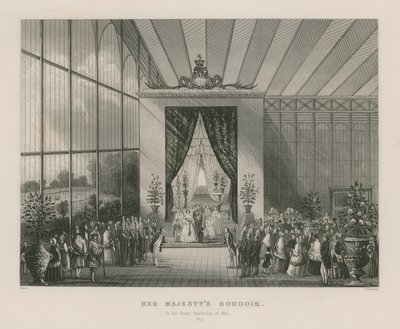 Hendes Majestæts Boudoir i den store udstilling i 1851 af English School