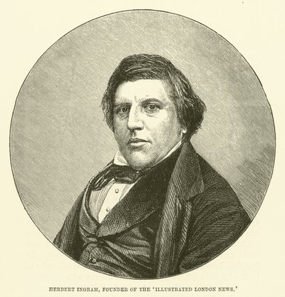 Herbert Ingram, grundlægger af Illustrated London News (gravering) af English School
