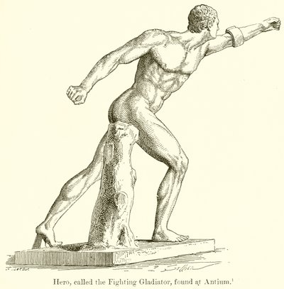 Helt, kaldet Fighting Gladiator, fundet ved Antium af English School