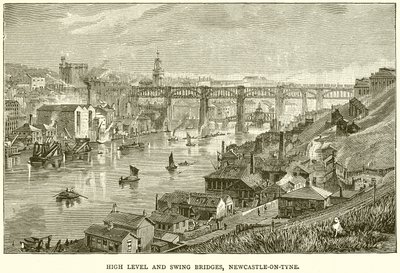 High Level and Swing Bridges, Newcastle-on-Tyne af English School