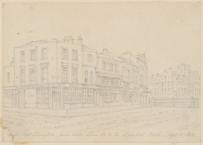 High Street Islington, fra White Lion Street, til Liverpool Road, 16. august 1843 af English School