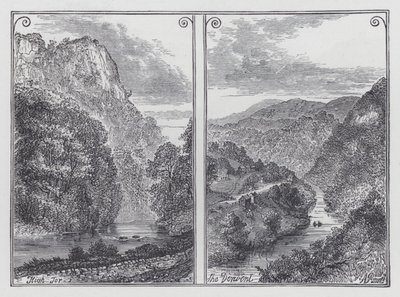 High Tor, The Derwent (gravering) af English School