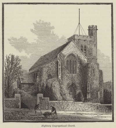Highbury Congregational Church (gravering) af English School