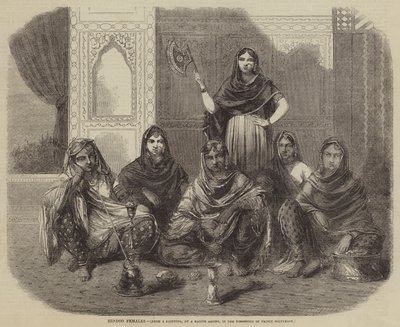 Hindoo kvinder (gravering) af English School