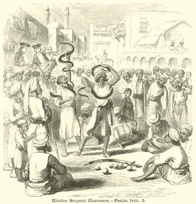Hindoo Serpent Charmers, Salme, lviii, 5 af English School