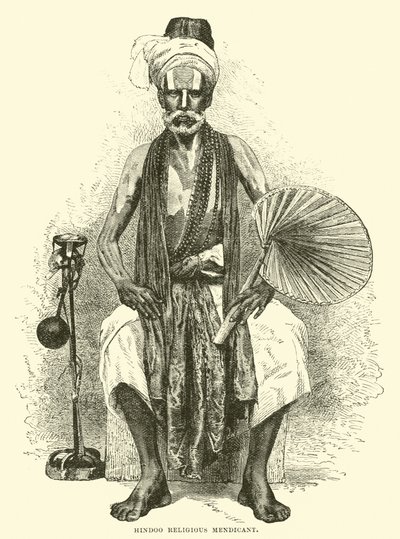 Hindoo religious mendicant  af English School