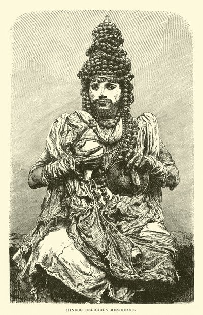 Hindoo religious mendicant  af English School