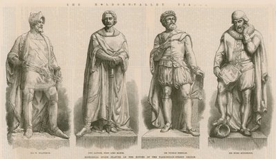 Historische Steinstatuen von English School