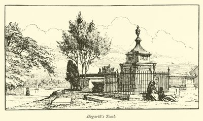 Hogarths Tomb  af English School
