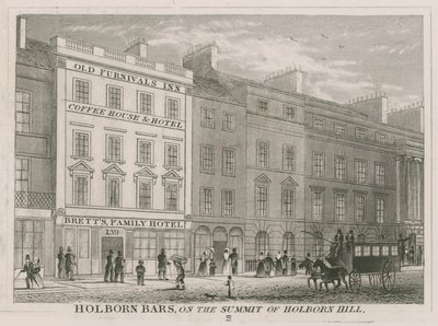 Holborn Bars, på toppen af Holborn Hill af English School