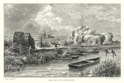 Holm Lode, i Fen Country (gravering) af English School