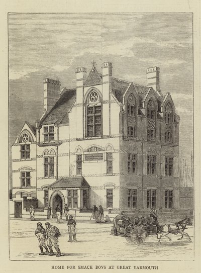 Home for Smack Boys at Great Yarmouth (gravering) af English School