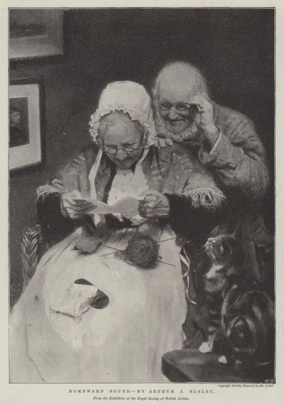 Hjemvendt (litho) af English School