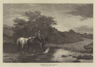 "Hjem," i udstillingen af Royal Academy (gravering) af English School