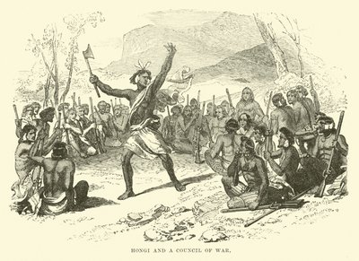 Hongi und ein Kriegsrat von English School