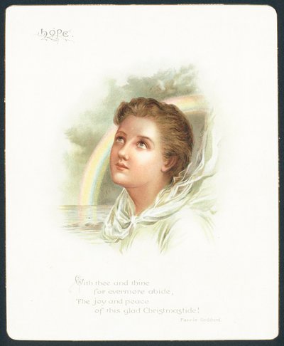 Håb, julekort af English School