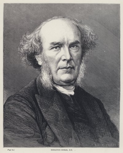 Horatius Bonar, DD (kobberstik) af English School