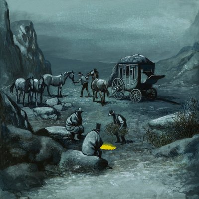 Pferde wurden während der Reise gewechselt von English School