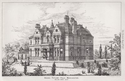 House, Tetlow, Fold, Manchester (gravering) af English School