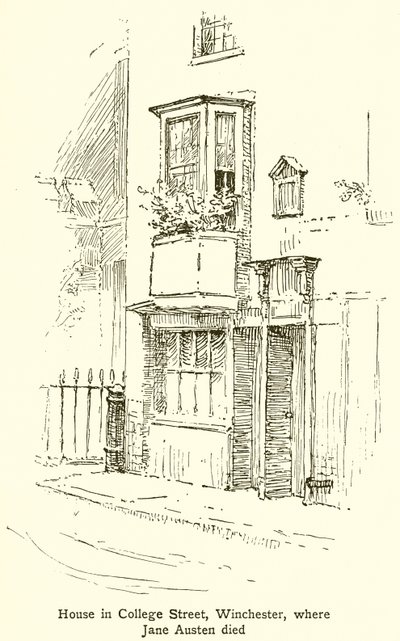 Hus i College Street, Winchester, hvor Jane Austen døde af English School