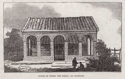 Peter den Stores hus, Saardam (gravering) af English School
