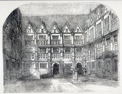 House of Sir Thomas Gresham, i Bishopsgate Street, London af English School